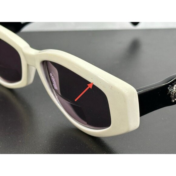 Vintage 90’s Gianni Versace Black & White Frames Mod.343 Col.447 Made Italy - Picture 14 of 15